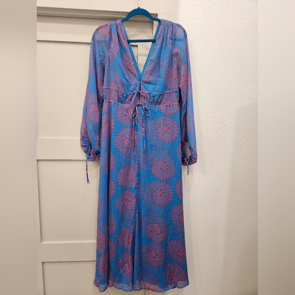 NWT STAUD Midi Shelby Dress